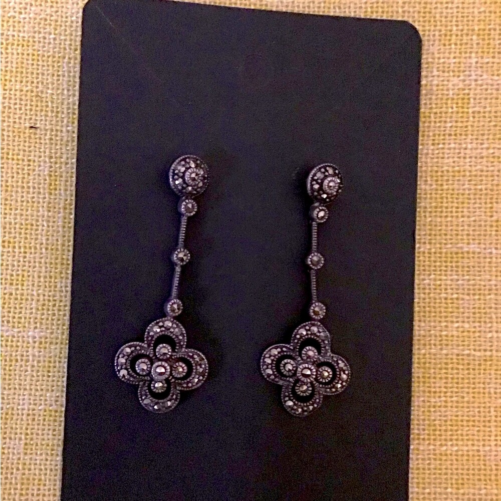 Marcasite silver earrings
